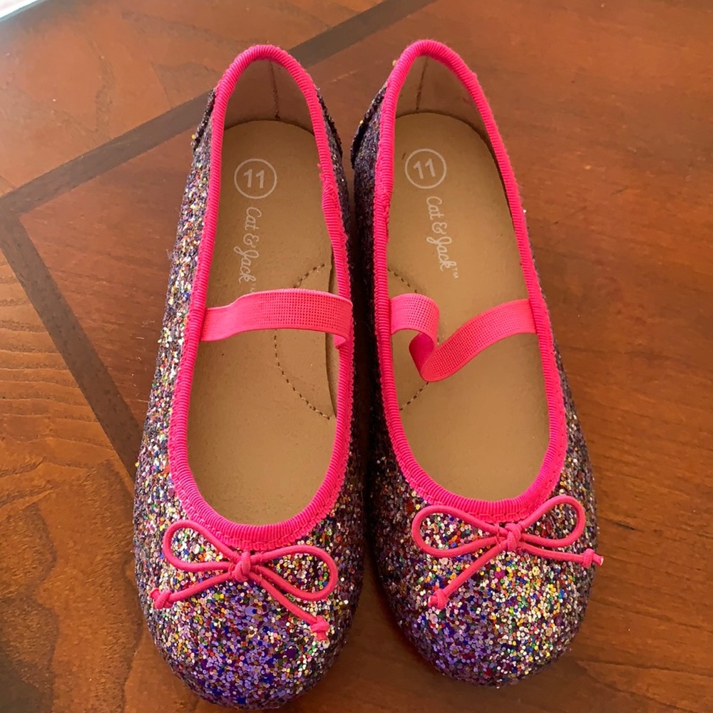 Girls Sparkle Glitter ballerina shows Size 11